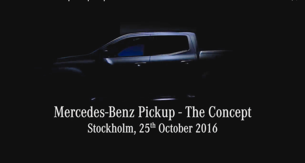Mercedes-Benz เตรียมเปิดตัว “รถกระบะ” ตัวต้นแบบ วันที่ 25 ตุลาคมนี้